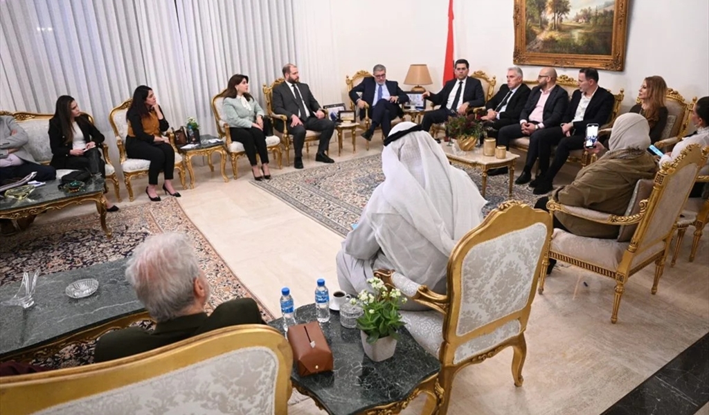 الوزير مرقص خلال لقاءاته في الكويت