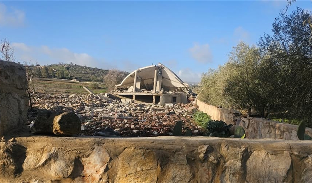 المنزل الذي نسفه العدو في بليدا