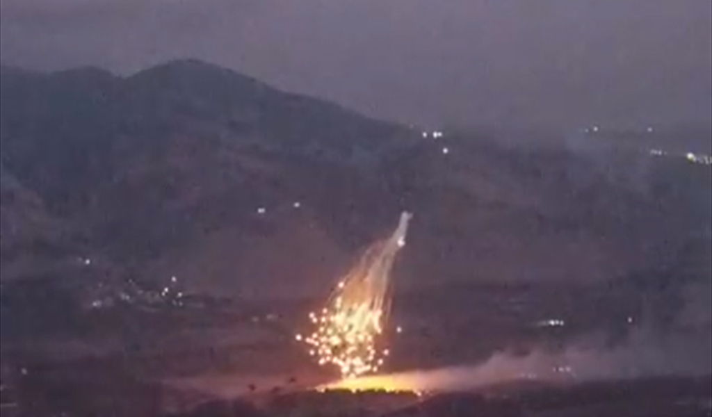 قصف إسرائيلي فوسفوري على الخيام