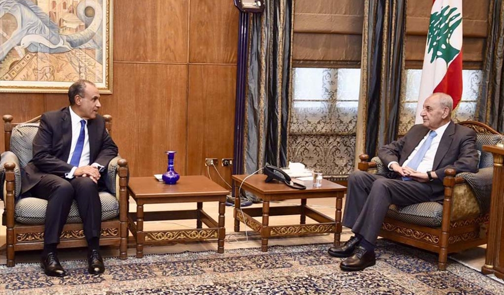 الرئيس بري خلال لقائه وزير خارجية مصر