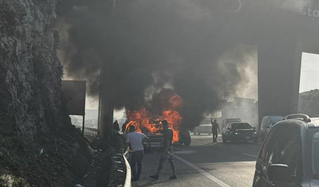 احتراق سيارة في خلدة نتيجة ماس كهربائي ولا يوجد أي حدث أمني