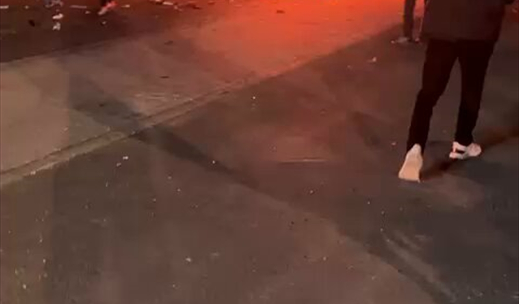 الغارة على طريق المطار ليلاً