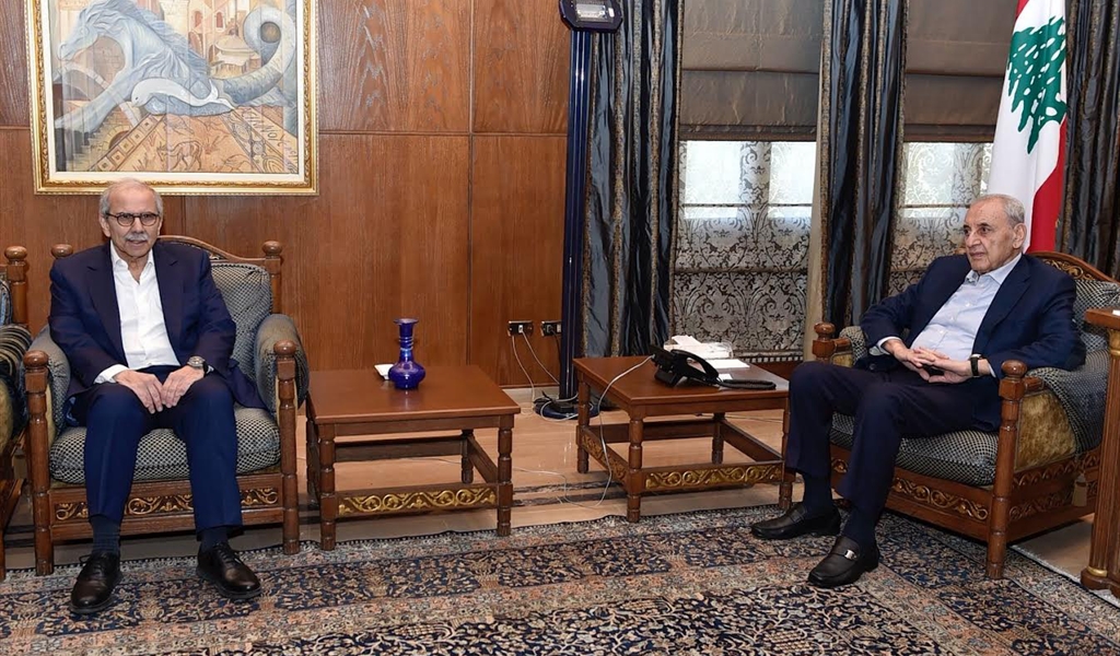 الرئيس بري مجتمعاً مع الرئيس سلام