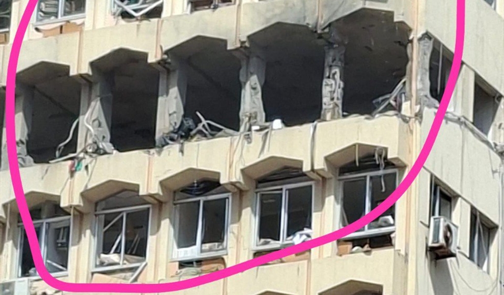 الغارة في صيدا استهدفت شقة في مبنى المقاصد قرب المحكمة الشرعية