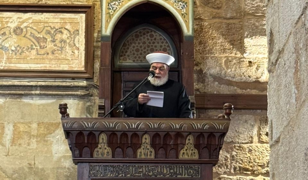 المفتي إمام : فرحتنا مدمرة كالبيوت وإسرائيل على أبوابنا ونحن نستقوي على بعضنا البعض