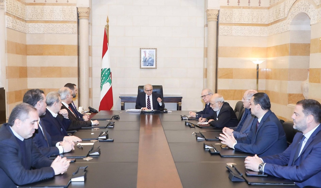 الرئيس سلام مستقبلاً وفد «اللقاء الديموقراطي»