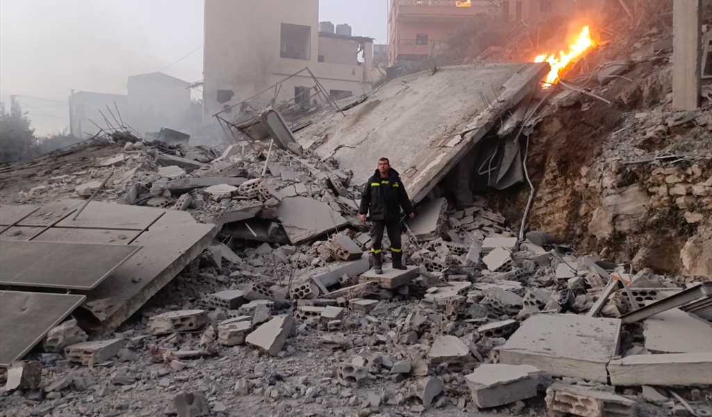 تدمير هائل في قرية كفرتبنيت (سامر وهبي)