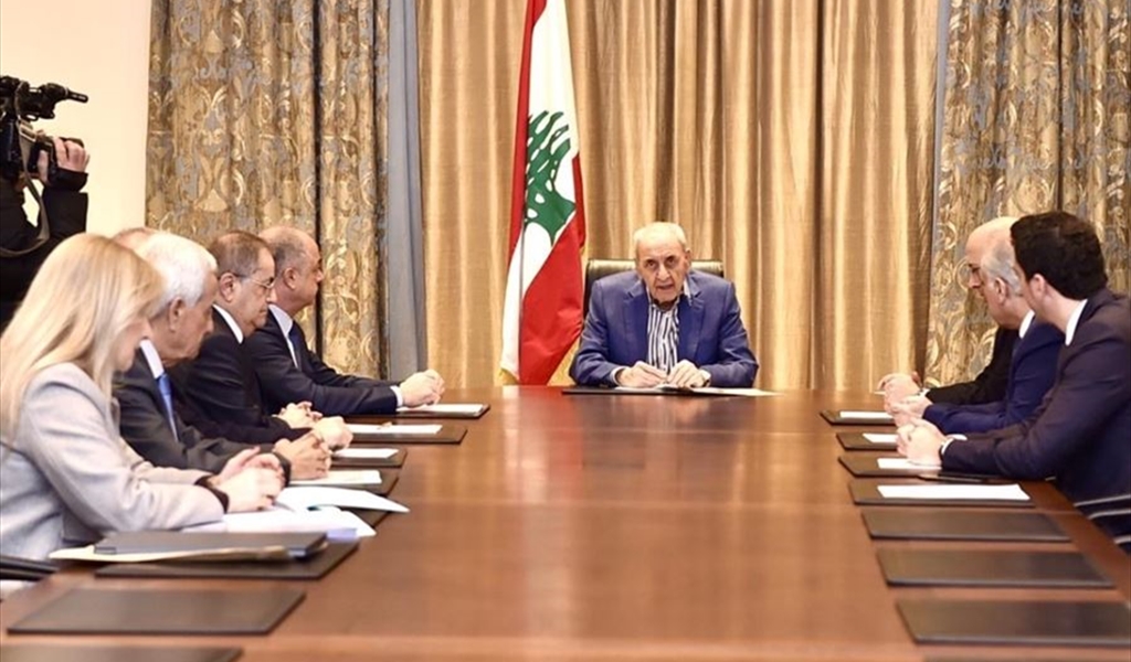 الرئيس بري مترئساً اجتماع الهيئة (حسن إبراهيم)