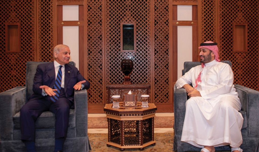 الأمير محمد بن سلمان مستقبلاً  شهباز شريف