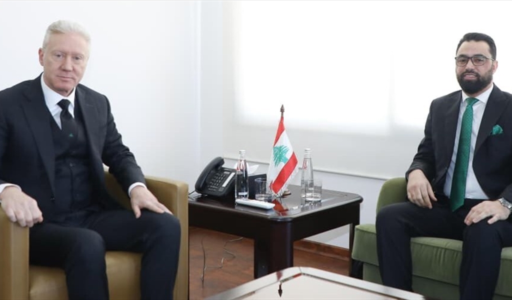 الوزير رجّي خلال لقائه القائم بالأعمال السوري إياد الهزاع
