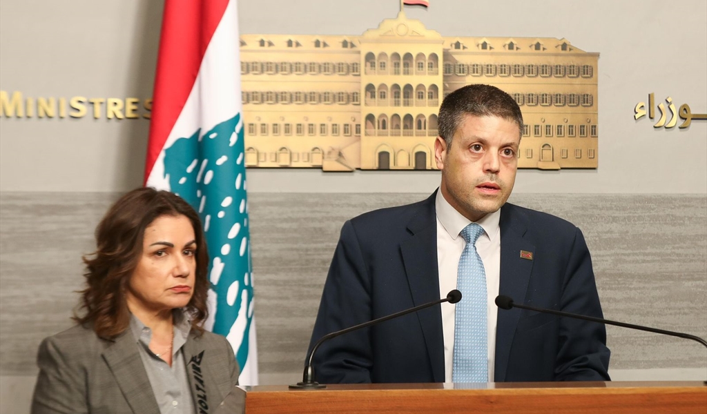 النفي خلال عرضه الاجراءات بحضور الوزيرة السيد