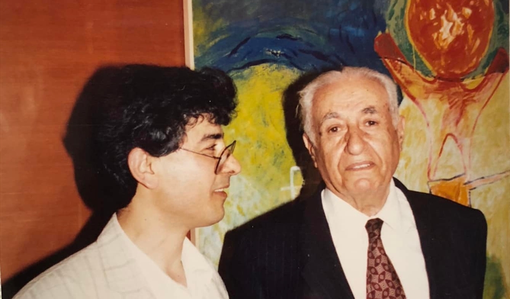 مع الفنان الراحل صليبا الدويهي