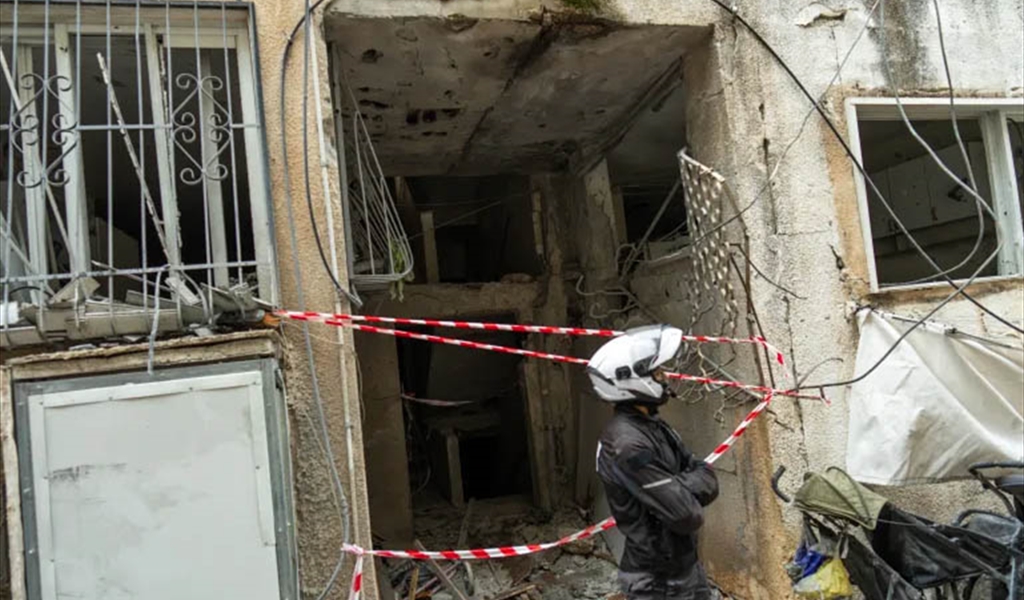 منازل مدمرة في تل أبيب