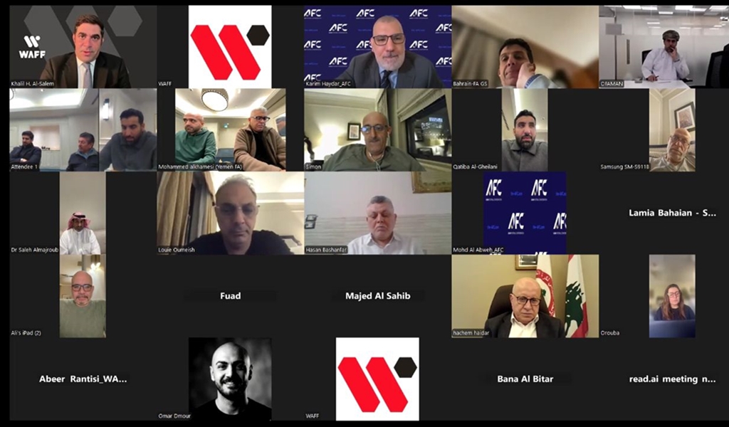 عمومية اتحاد غرب آسيا لكرة القدم تدعم جهود فلسطين لوقف انتهاكات العدو..