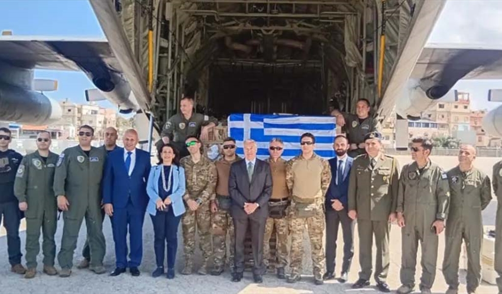 المساعدات الطبية اليونانية الى لبنان