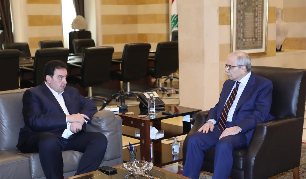 الرئيس سلام خلال لقائه النائب البعريني