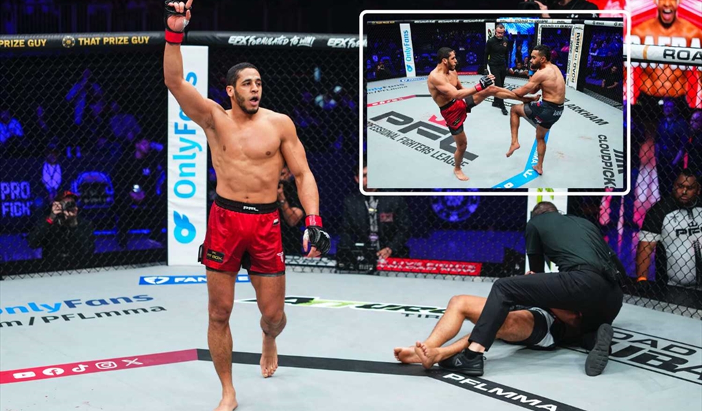 عمر الدفراوي يحسمها بالضربة القاضية ببطولة PFL العالمية..