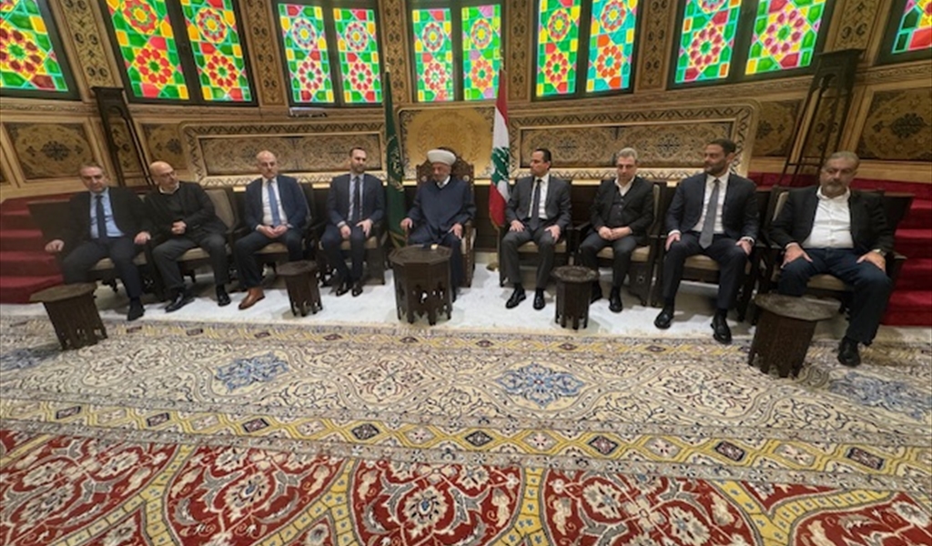 المفتي دريان مع كتلة اللقاء الديمقراطي