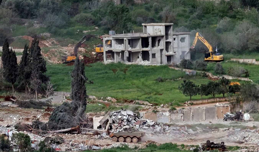 نهج الهدم في القرى الحدودية مستمر من العدو الاسرائيلي