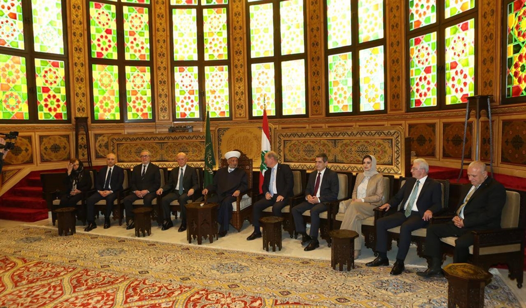 وفد الجبهة مع المفتي دريان