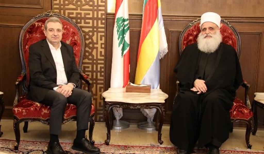 شيخ العقل مستقبلاً النائب أبو فاعور