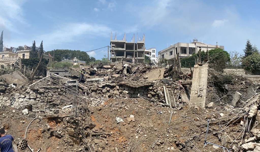 المبنى الذي دمره العدو في كفررمان
