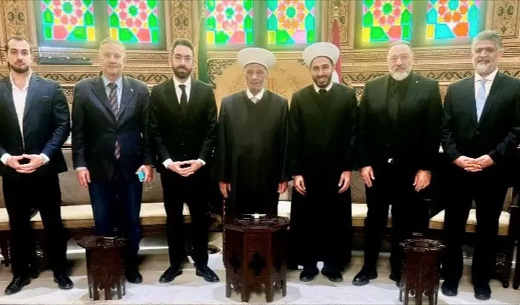 المفتي دريان مستقبلاً وفد «حركة شباب لبنان»
