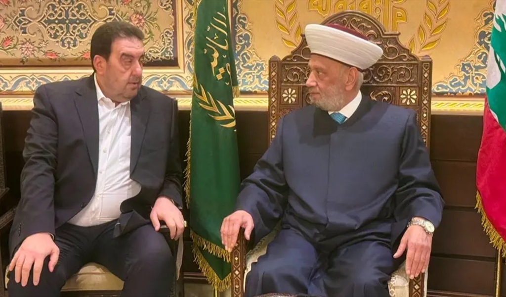 المفتي دريان مستقبلاً النائب البعريني