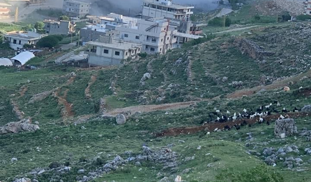 صورة متداولة للغارة التي استهدفت مشغرة-البقاع الغربي