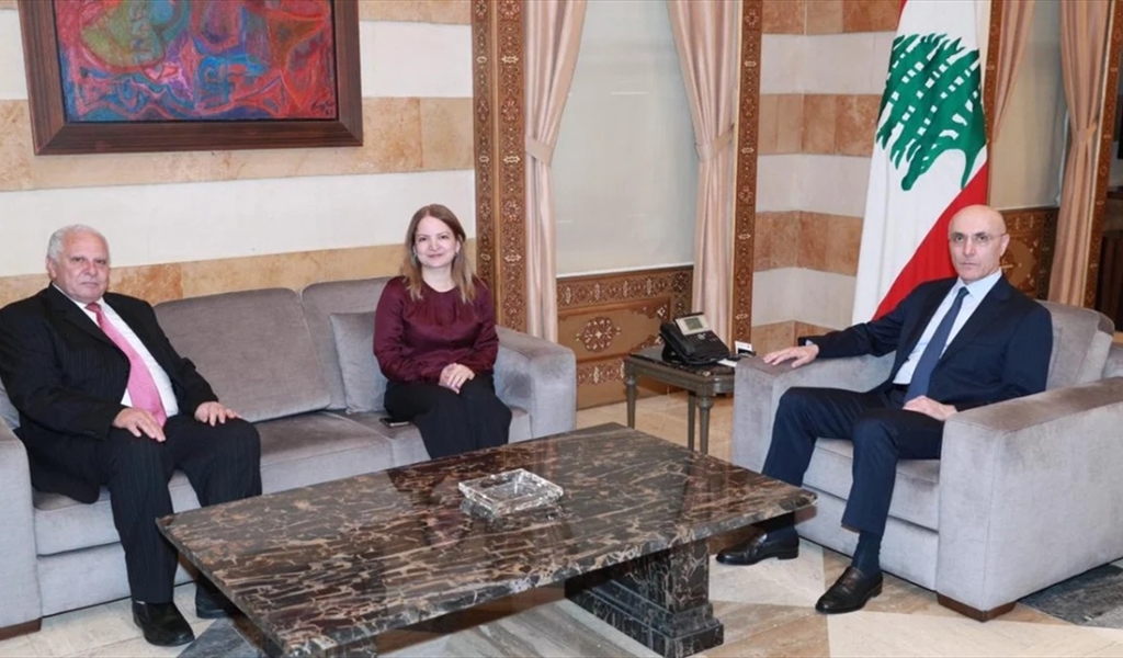 الوزير الحجار مع حايك ومرعب