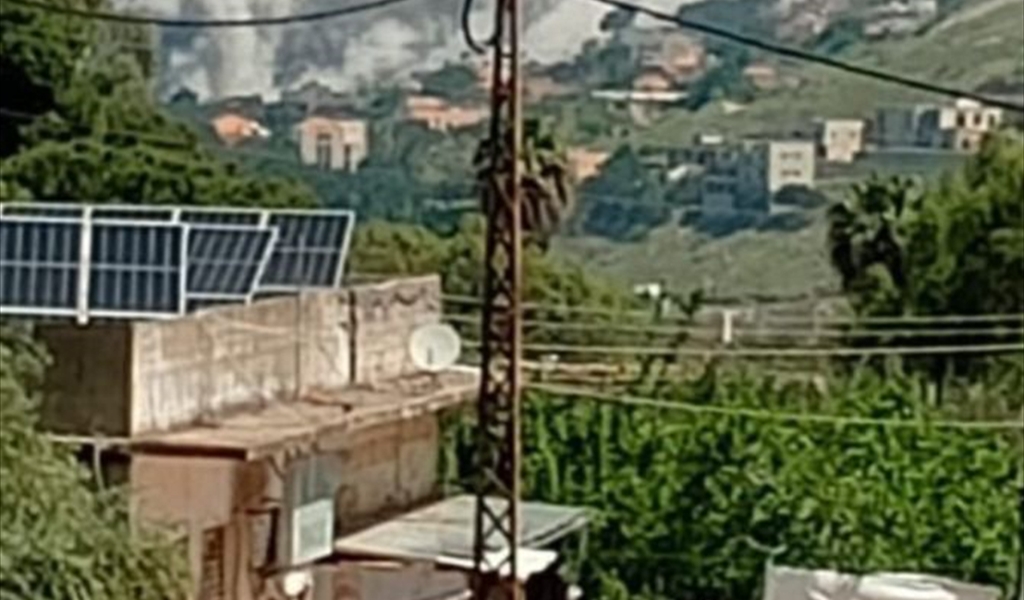 غارة على بلدة بلاط قضاء مرجعيون