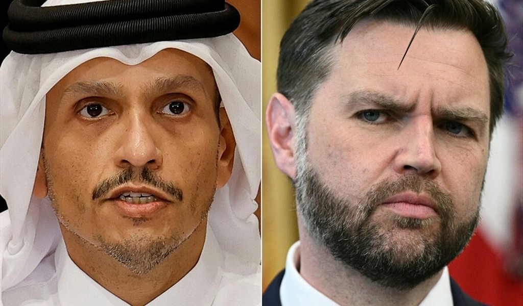 فانس يعقد اجتماعاً مع رئيس وزراء قطر لبحث مفاوضات إيران