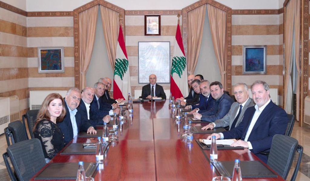 الوزير الحجار مع نواب العاصمة ومحافظها ورئيس بلديتها