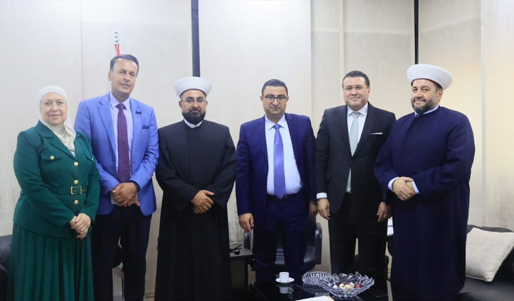 الوفد مع مدعي عام التمييز القاضي رامي الحاج
