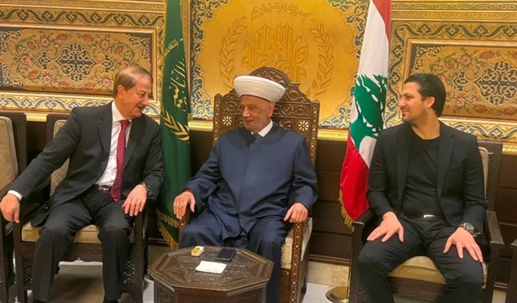 المفتي دريان مستقبلاً المرعبي