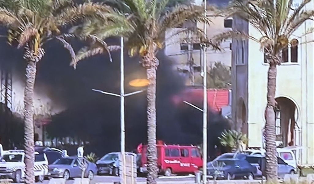 من مكان استهداف السيارة في صور