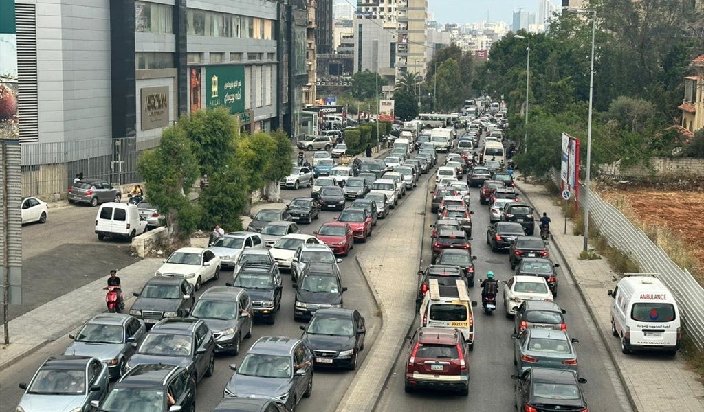 النزوح الكثيف صباحاً من الضاحية الجنوبية (محمود يوسف)
