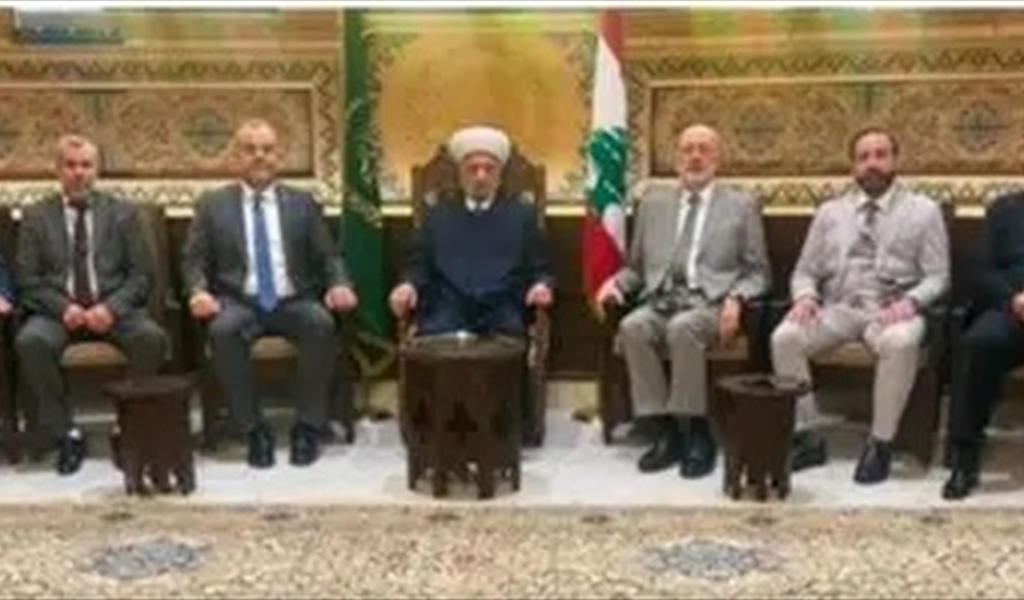 المفتي دريان مستقبلاً النائب عبد المسيح والوفد المرافق