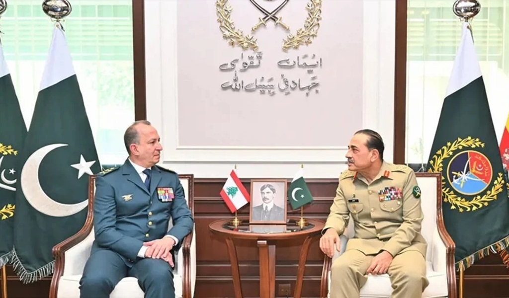 العماد هيكل مع نظيره الباكستاني