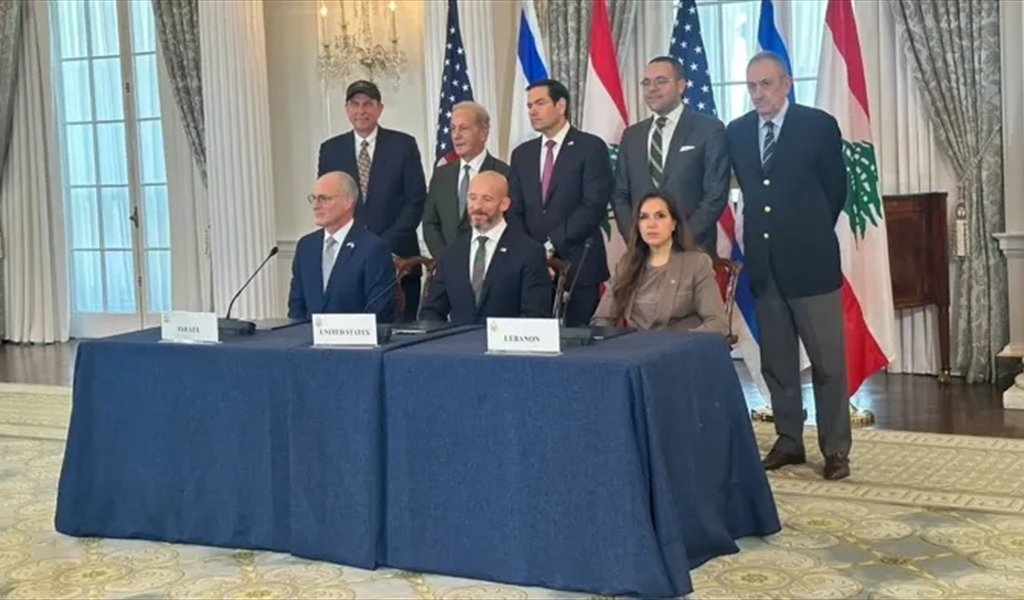 النص المبدئي لاتفاق الإطار بين لبنان وإسرائيل الذي وقّعاه في واشنطن