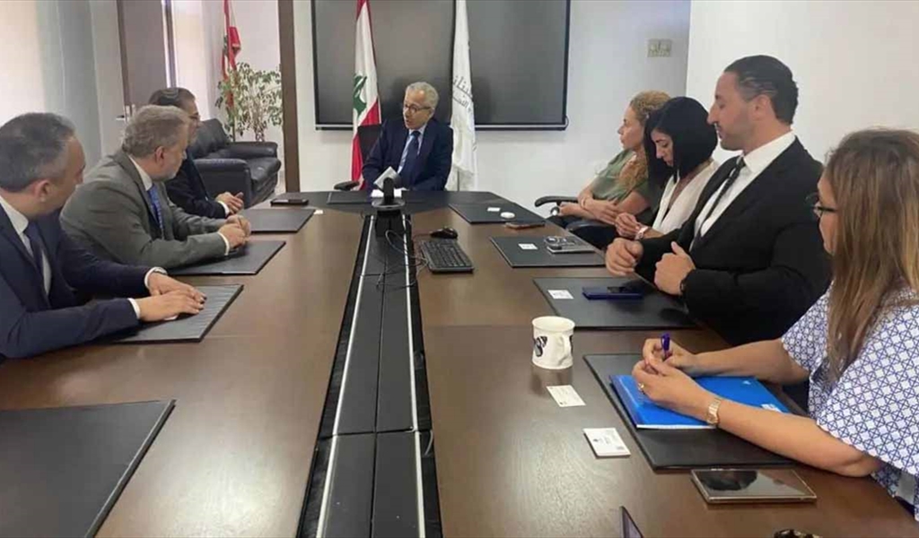 وفد «إيدال» برئاسة د. منيمنة مع الوزير البساط