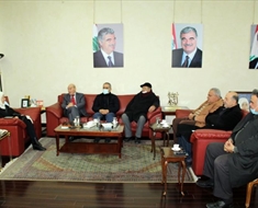خلال لقاء النائب الحريري بوفد «الجبهة الديمقراطية» برئاسة فيصل