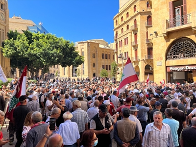 الاعتصام في محيط ساحة النجمة