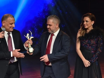 مدير إذاعة صوت لبنان أسعد مارون يتسلّم جائزته