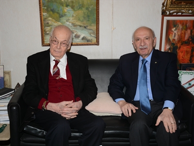 .. ومع الرئيس حسين الحسيني