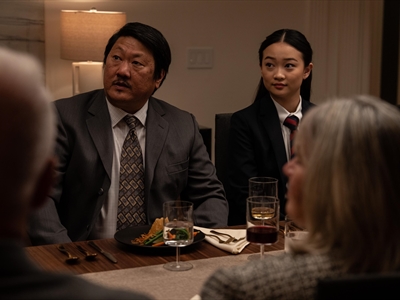 مع والدها - بينيديكت وونغ