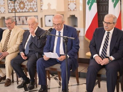 النائب مخزومي يتحدث خلال لقاء المنتدى مع الرئيس سلام