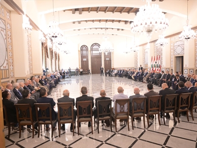 وفد منتدى حوار بيروت في السراي الحكومي