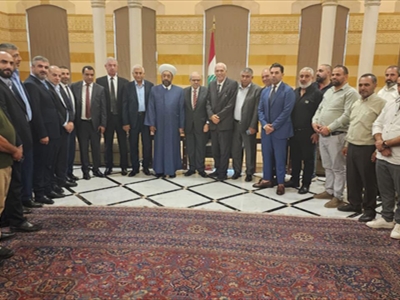 ومع الوفد العكاري برئاسة القاضي الشيخ خلدون عريمط