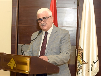 د. جان توما يتحدث خلال الندوة
